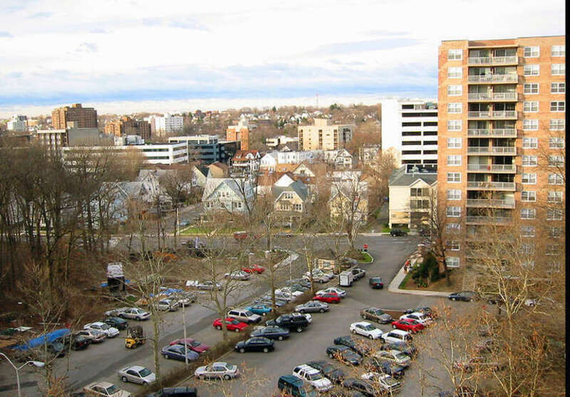 Stamford Bedford Street Shot from Hanover Hall Building