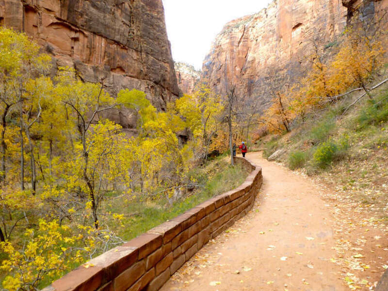 At the North End of Zion Canyon, approaching "The Narrows"
