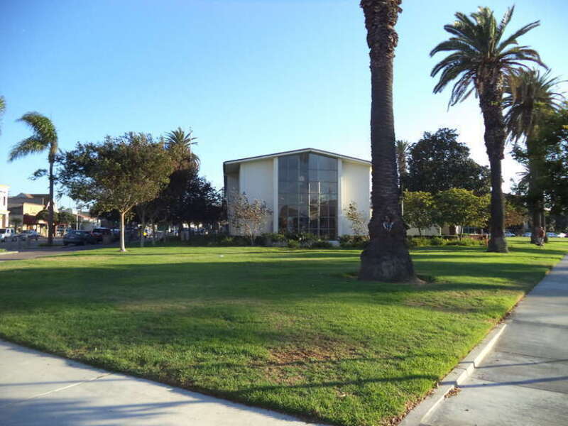 Huntington Beach Public Library on Triangle Park, 525 Main St. Huntington Beach