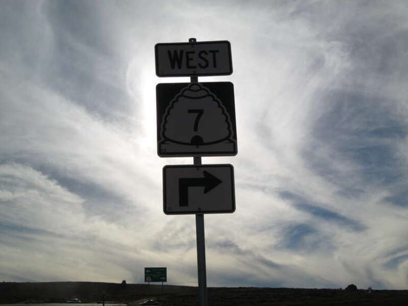Turn Right to get on UT-7 West