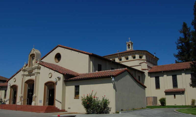 Saint Mary Catholic church. 11 First Street. Gilroy, California, USA