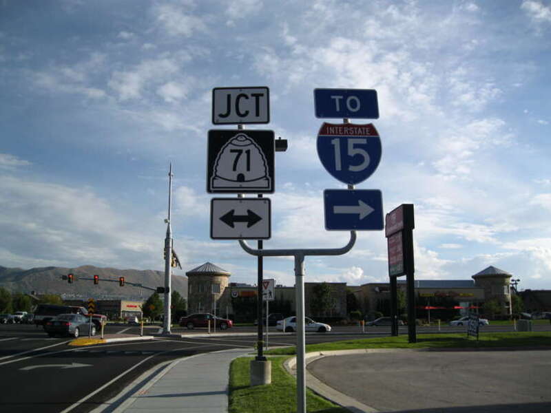 UT-71 and I-15 Shields before US-89 Junction