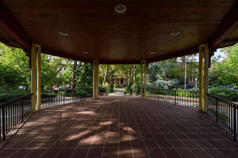 Gazebo, Van Vorst Park, Jersey City, New Jersey.