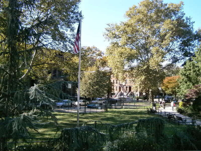 Van Vorst Park in Jersey City was developed in 19th century and is NRHP site