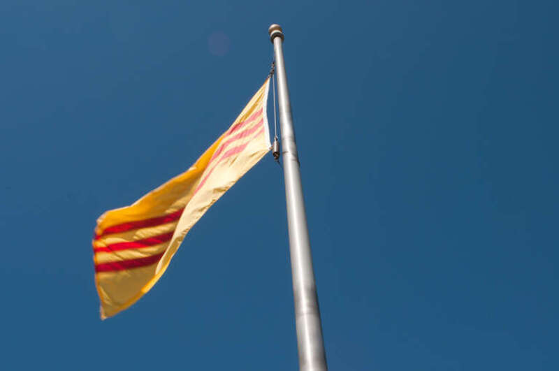 The Vietnam War Memorial is located in Westminster, home to the largest Vietnamese community outside Vietnam as well as South Vietnam's government-in-exile.
Unlike the Vietnam Veterans Memorial on the Washington Mall which lists the names of the