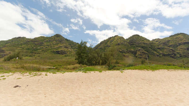 As seen from Mokuleia Beach
