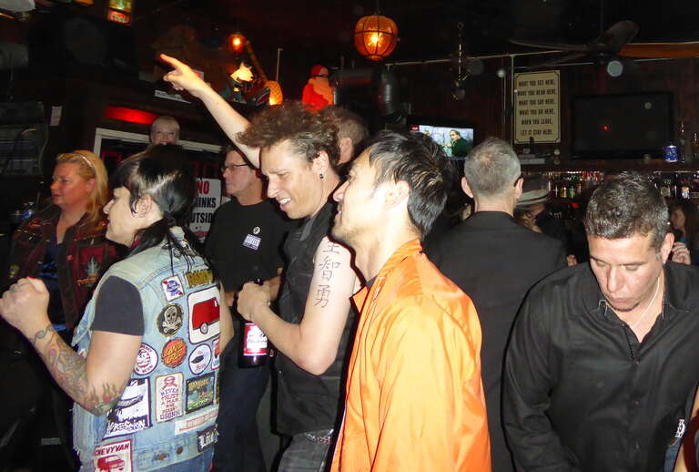 The Outta Sites killed it at Winters.  They have such a fresh original sound.  Makes you wanna shake it!
I was too late and then too busy dancing to snap any pictures of the first band, The Krypters, but they rocked me (great covers of Sonics tunes).