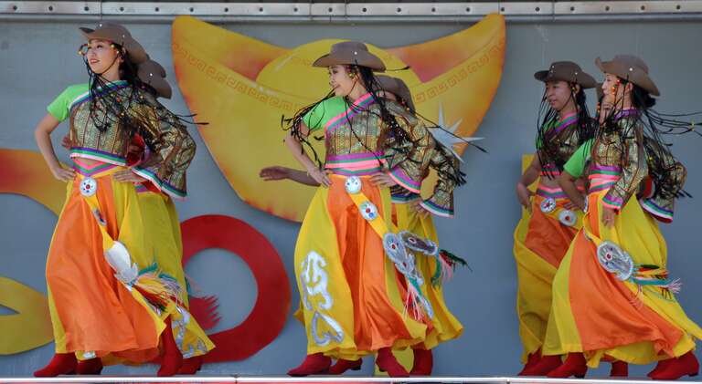 Mongolian Dance - 2015 Chinese New Year, "Year of the Sheep" celebration held here at Largo Central Park in Florida