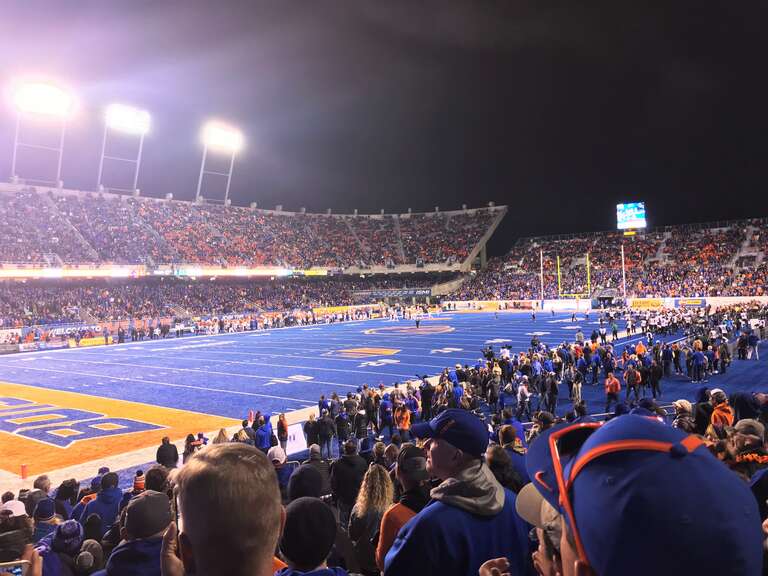 A Garth Brooks concert in the summer of 2019 has the record for Alberston's Stadium's largest attendance, but the game against Hawaii in 2019 holds the record for the largest attendance for a Boise State Football game in Albertson's Stadium.