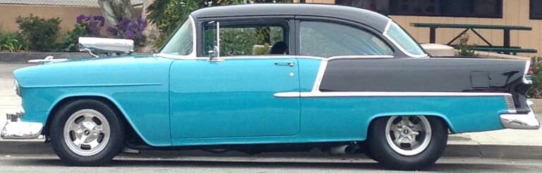 Custom built hot-rod ready to roll. Vroom Vroom.