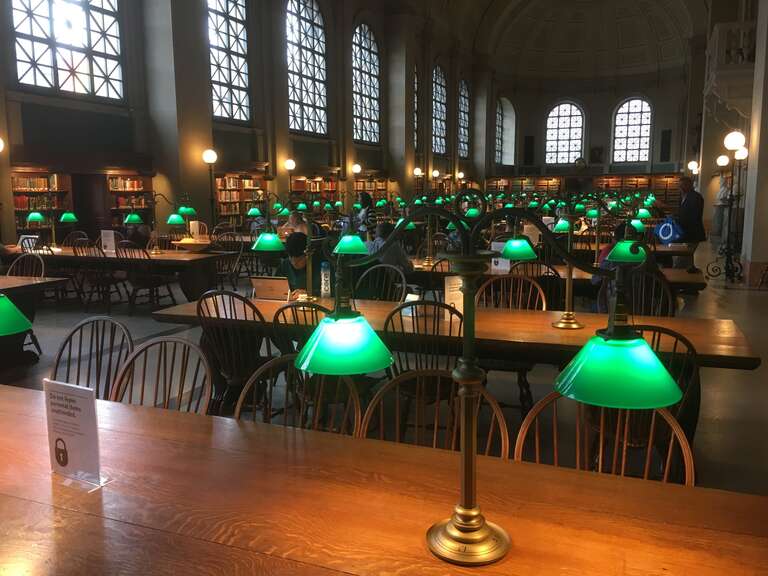 Reading Room at McKim Building, Boston Public Library
