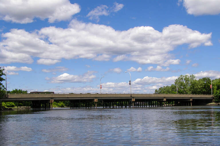 Cedar Lane (Anderson Street) Bridge over the Hackensack River, Hackensack -
 Teaneck, New Jersey
