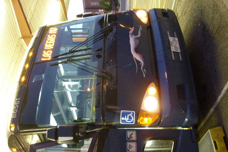 Denver to Las Vegas on Greyhound - off the bus while it is serviced in Grand Junction.