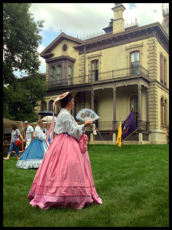 Civil War Days at the historic David Davis Mansion in Bloomington, Illinois.