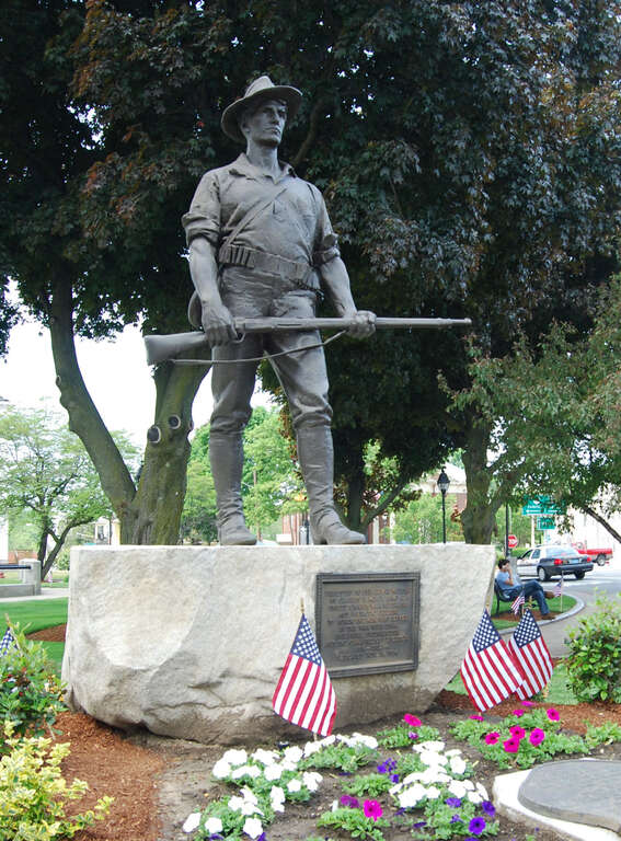 The Hiker (Kitson version); Woburn, Massachusetts; dedicated November 11, 1934.