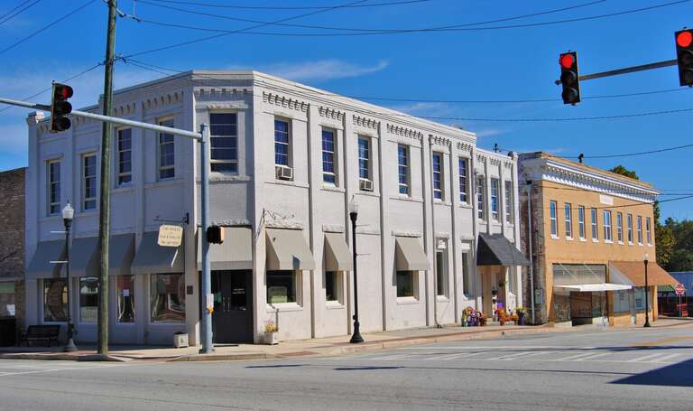 Royston Commercial Historic District, Along Church and Railroad Sts. Royston