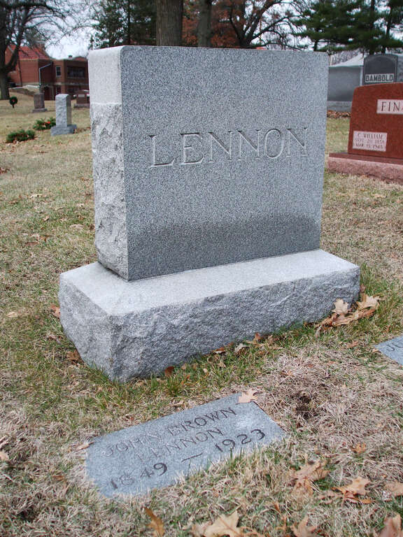 Grave of John Brown Lennon (1849–1923), Park Hill Cemetery, Bloomington IL