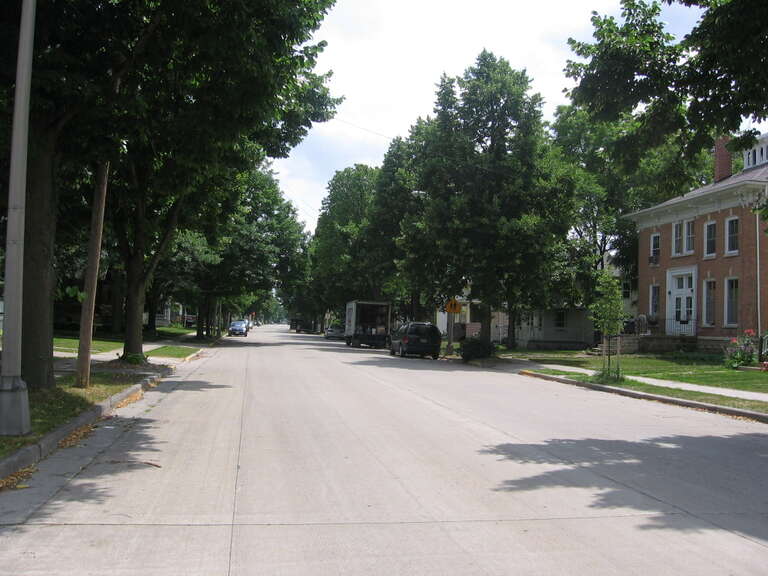 For use in Fond du Lac County and city articles. Looking down towards the Linden Street Historic District.