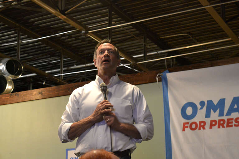 Former Maryland Gov. Martin O'Malley, 2016 Democratic presidential candidate, speaks at a campaign rally at Torrent Brewing Company in Ames, Iowa on Wednesday, Jan. 27, 2016.

Mandatory credit to alex Hanson if used elsewhere.