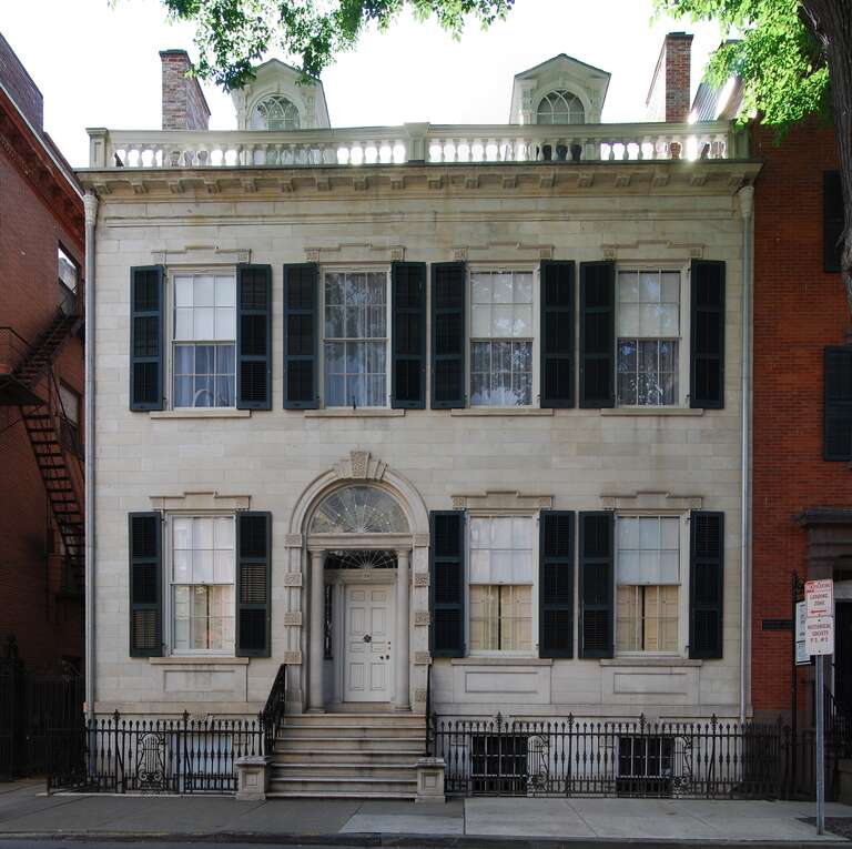 Rensselaer County Historical Society, located in the Hart-Cluett Mansion, in Troy, New York, United States