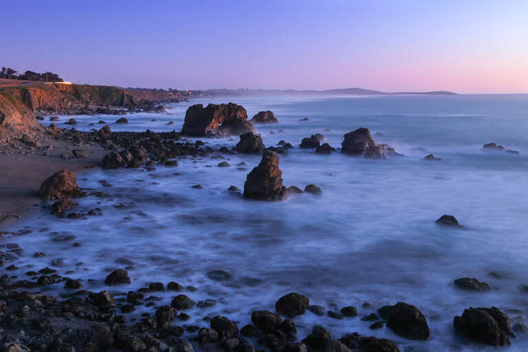 Twilight on the rugged Sonoma Coast, near Bodega Bay, California. [Canon 6d / 24-105mm f/4L]