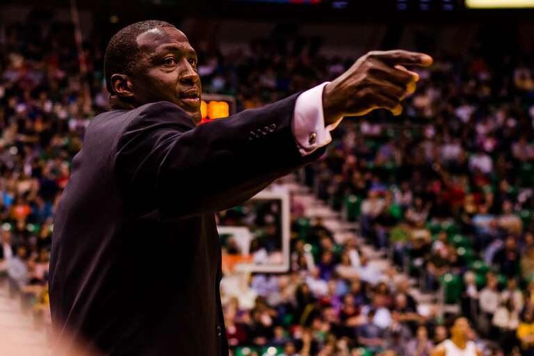 2013 Utah Jazz basketball. EnergySolutions Arena in Salt Lake City.