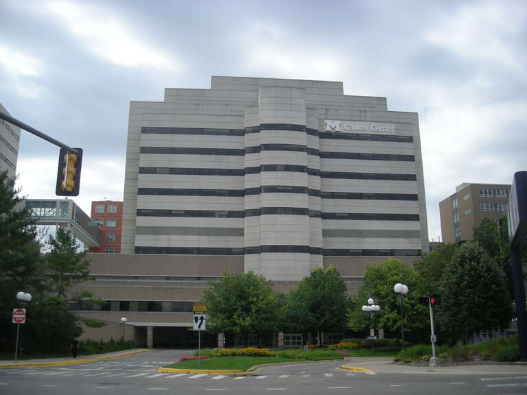 The Cancer Center on the medical campus of the University of Michigan in Ann Arbor, Michigan (United States).