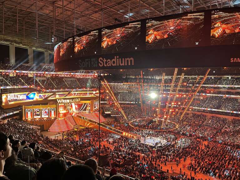 Inside SoFi Stadium during WrestleMania 39 Saturday.
Inglewood, California - 4/1/2023