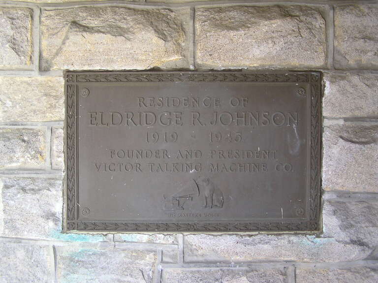 Plaque at the entrance to Breidenhart, 255 East Main Street in Moorestown Township, NJ.  The property is now the Lutheran Home at Moorestown.