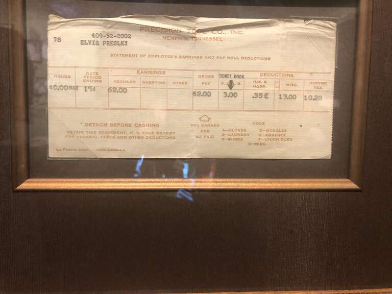 From the Collection of personal belongings at Elvis Presley Mansion, Graceland (Memphis).