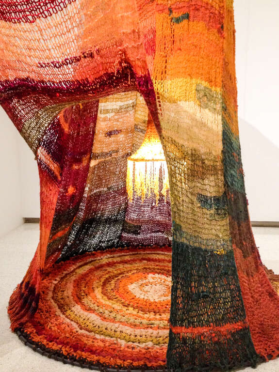 Environment for Reading Recycled from 110 Sweaters by Evelyn Roth