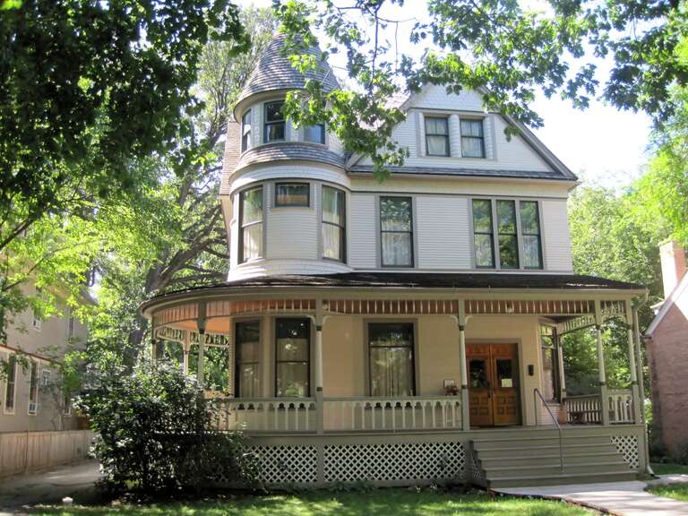 The Ernest Hemingway Birthplace in the Frank Lloyd Wright-Prairie School of Architecture Historic District in Oak Park. Hemingway lived here until he was six. Hemingway's father was a physician and his mother was a musician. He was named after his