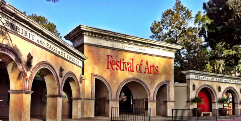 Entry to the Festival of the Arts and Pageant of the Masters in Laguna Beach, California