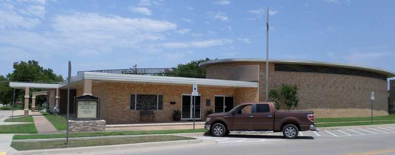First Christian Church (Disciples), located at 323 W. 4th St., Stroud, OK.