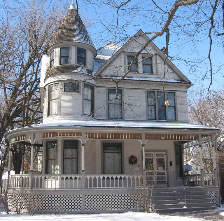 The birthplace of Ernest Hemingway in Oak Park, Chicago, Illinois, USA.