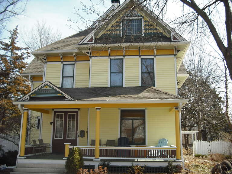 The Edward House House at 17th &amp; Mass in Lawrence, KS.  On NRHP.