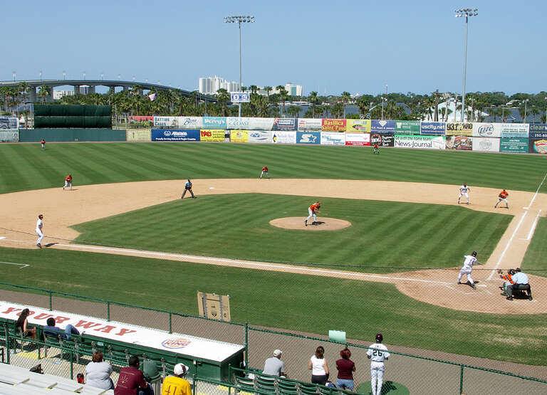 Jackie Robinson Stadium in Daytona Beach, FL, USA. Bethune-Cookman University vs. Florida A&amp;M University.