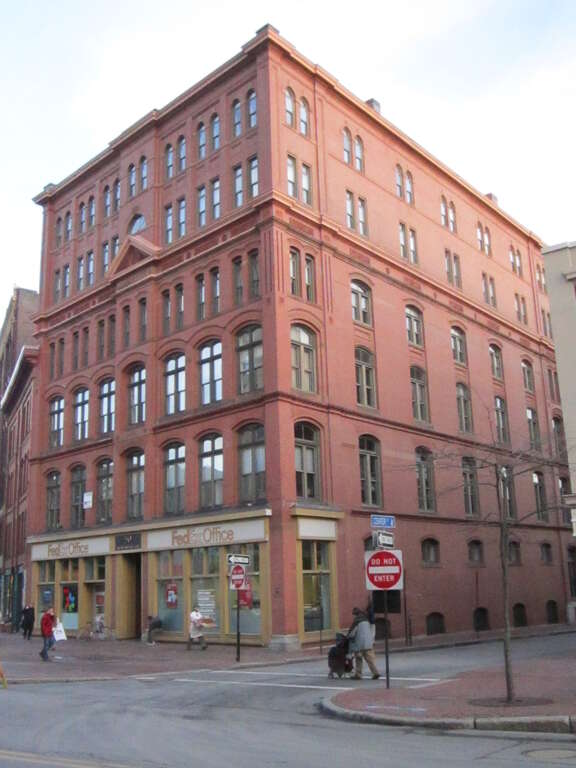 The Lancaster Block on Congress Street in Portland, Maine