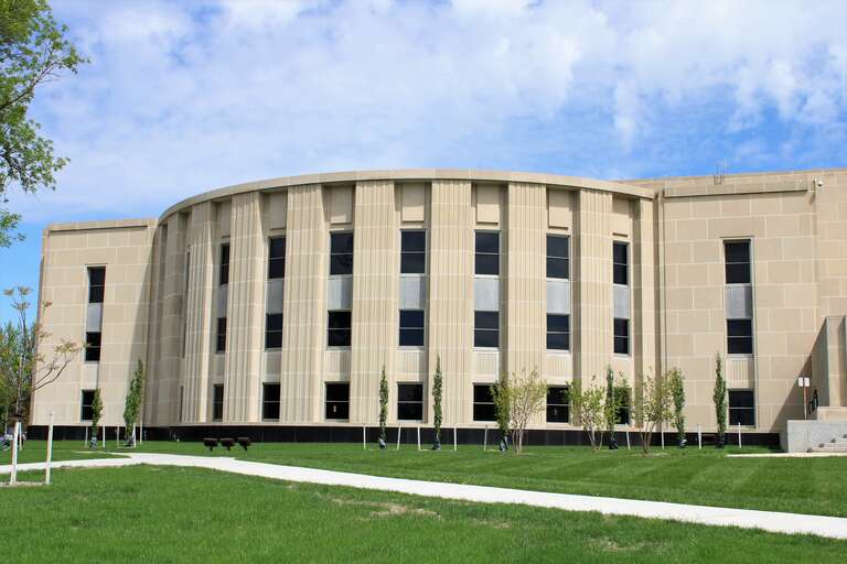 The North Dakota State Capitol in Bismarck, North Dakota.