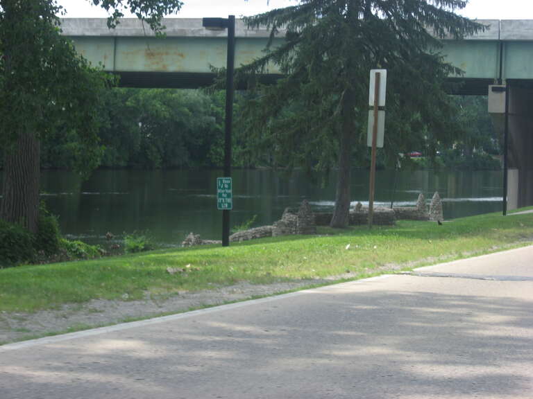 A section of the Northside Boulevard Riverwall, located between Northside Boulevard and the St. Joseph River in South Bend, Indiana, United States.  Built in 1935, it is listed on the National Register of Historic Places.