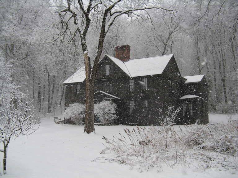 Orchard House in Winter, Concord Massachusetts