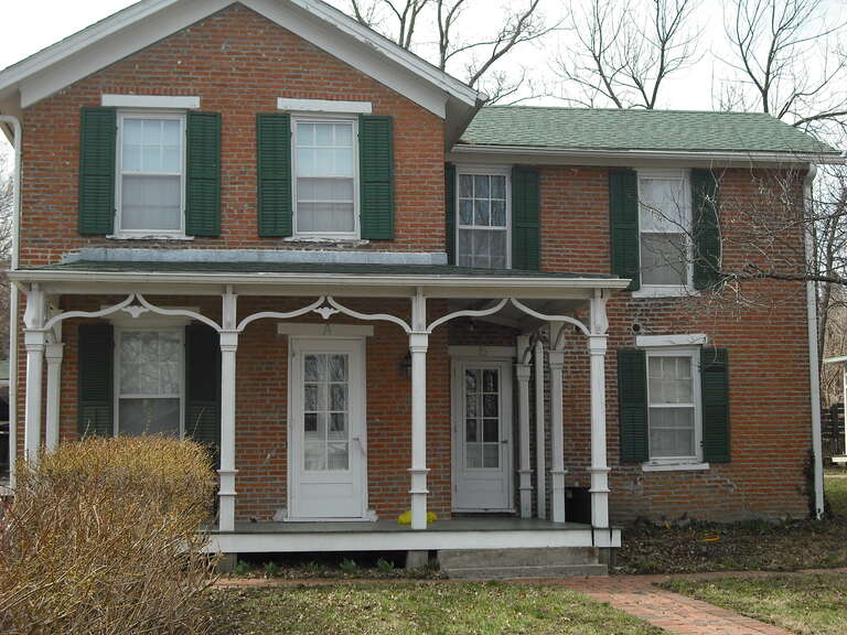 Priestly House in Lawrence, Kansas.  On NRHP.