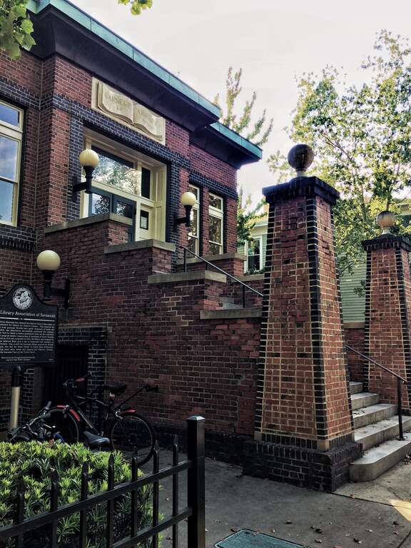 In 1906, eleven African-Americans men formed the Colored Library Association of Savannah. In 1913, they were awarded a grant by the Carnegie Corporation of New York for funds to build a permanent home for the collection. 
The unique Prairie style