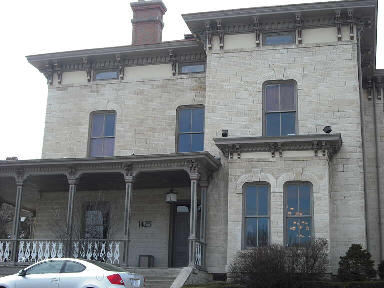 The Usher House in Lawrence, Kansas.  On NRHP.