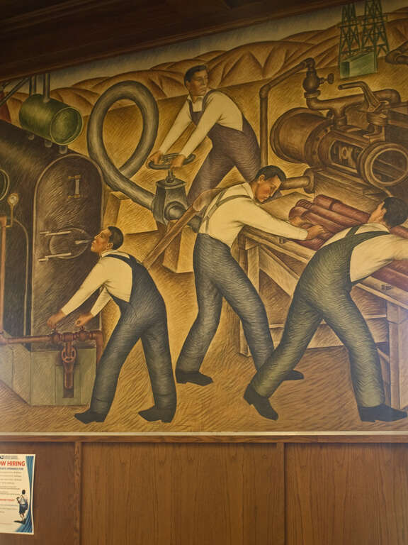 "Agriculture and Industries of Ventura", murals by Gordon Kenneth Grant, 1938, United States Post Office in Ventura, California (675 E. Santa Clara)