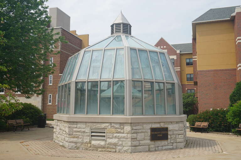 The Neumann Lighted Dome in Youmans Park in Waukesha, Wisconsin (United States).