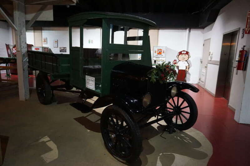 A 1924 Ford Model T truck at the Dr Pepper Museum in Waco, Texas (United States).