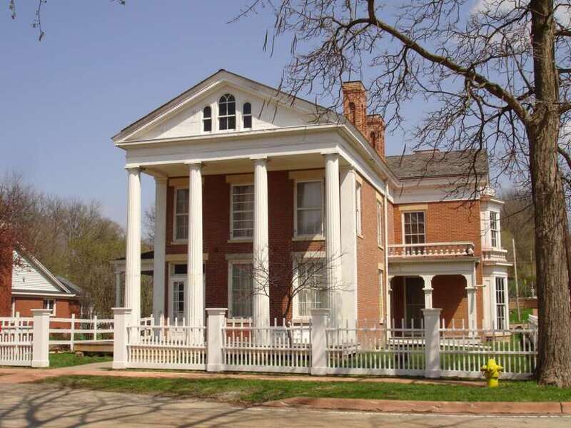 Elihu Benjamin Washburne House, Galena, Illinois, USA. U.S. National Register of Historic Places.
