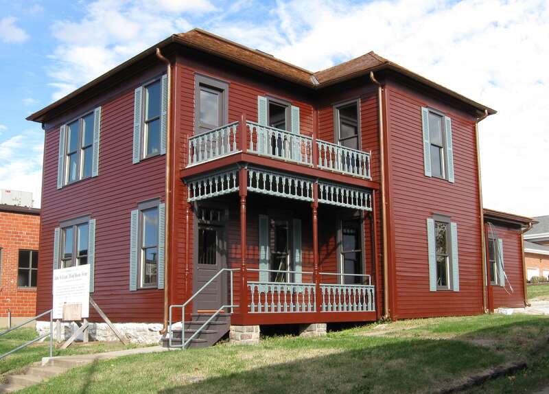 The JW 'Blind' Boone house in Columbia, Missouri USA.
