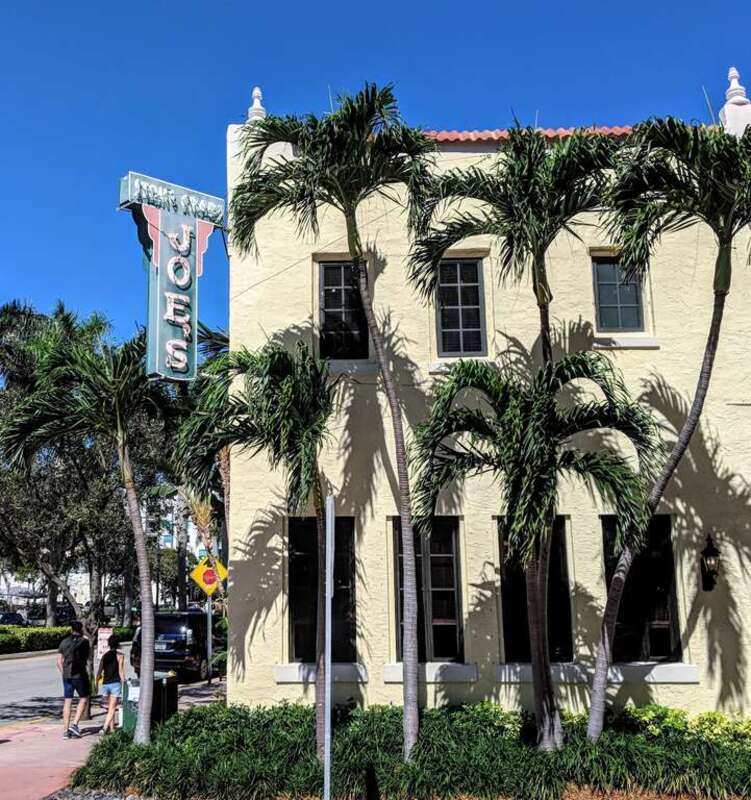 Joe's Stone Crab, a restaurant in Miami Beach, Florida. Photo by Jim Heaphy.